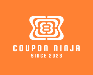 White Discount Coupon logo