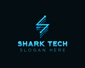 Digital Tech Letter S logo design