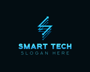 Digital Tech Letter S logo design