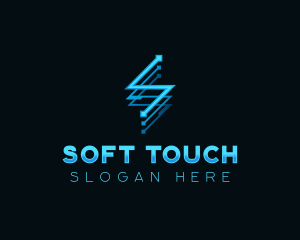 Digital Tech Letter S logo design