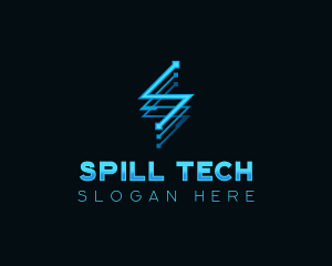 Digital Tech Letter S logo design