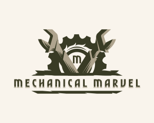 Wrench Mechanic Garage logo design