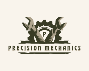 Wrench Mechanic Garage logo design