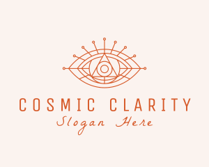 Cosmic Eye Fortune Teller logo design