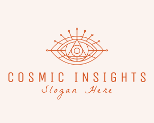 Cosmic Eye Fortune Teller logo design