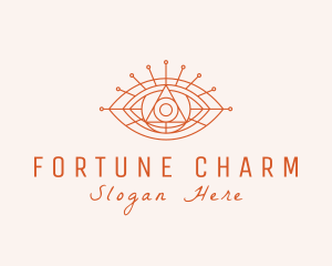 Cosmic Eye Fortune Teller logo design