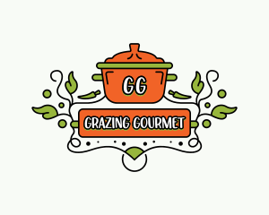 Cooking Pot Restaurant logo design