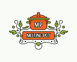 Cooking Pot Restaurant logo design