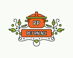 Cooking Pot Restaurant logo design