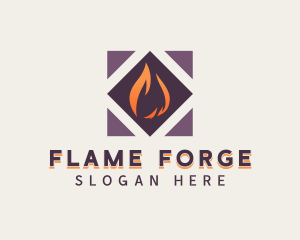 Heat Fire Energy logo design