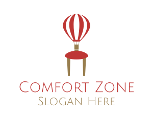 Hot Air Balloon Chair logo design