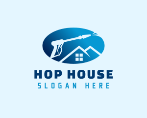 Pressure Washing House logo design