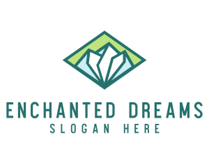 Diamond Green Mountain logo design