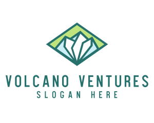 Cold Alpine Mountain logo design