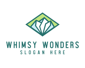 Diamond Green Mountain logo design