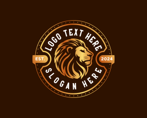 Elegant Lion Animal logo