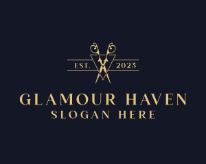Elegant Salon Scissors logo
