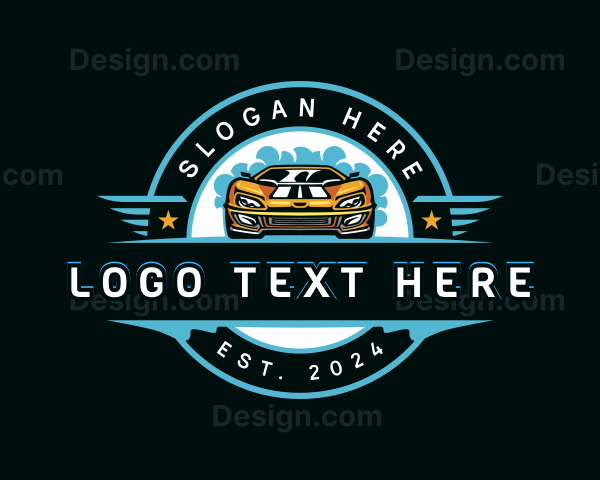Automotive Car Wash  Detailing Logo