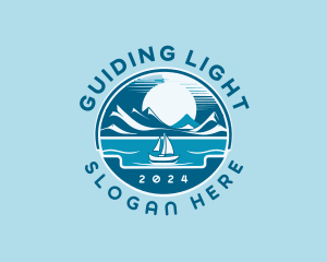 Sailing Vacation Travel logo design