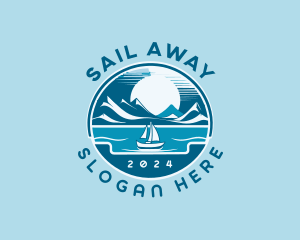 Sailing Vacation Travel logo design