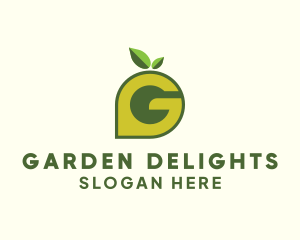 Organic Garden Letter G  logo design