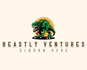 Beast Prehistoric Dinosaur logo design