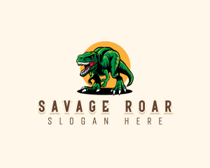 Beast Prehistoric Dinosaur logo design