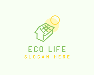 Eco Solar Home logo design