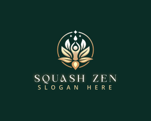 Lotus Holistic Zen Yoga logo design