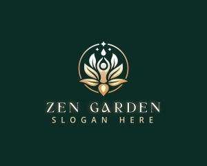 Lotus Holistic Zen Yoga logo design