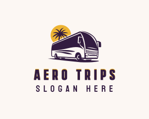 Road Trip Bus Vehicle logo design