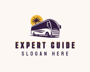 Road Trip Bus Vehicle logo design