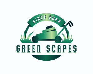 Lawn Mower Landscaping logo