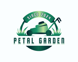 Lawn Mower Landscaping logo design