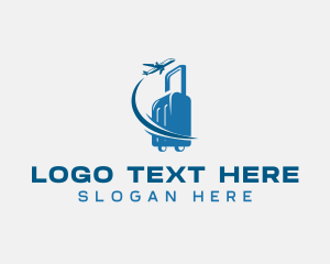 Travel Luggage Airplane logo