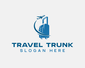 Travel Luggage Airplane logo