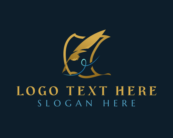 Writing logo example 3