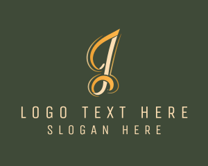 Luxury Business Letter J logo design