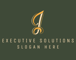 Luxury Business Letter J logo design