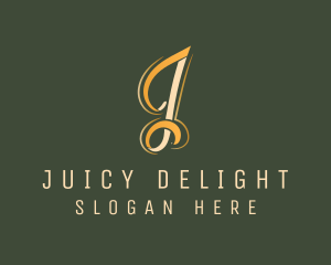 Luxury Business Letter J logo design