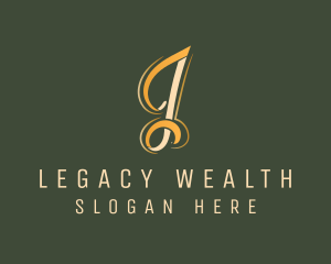 Luxury Business Letter J logo design