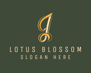 Luxury Business Letter J logo design