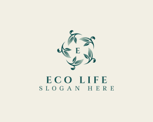 Elegant Leaf Planting logo design