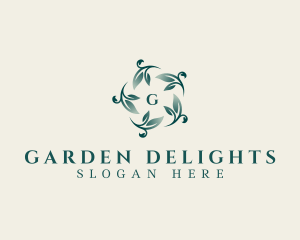 Elegant Leaf Planting logo design