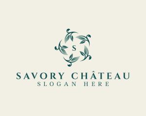 Elegant Leaf Planting logo design