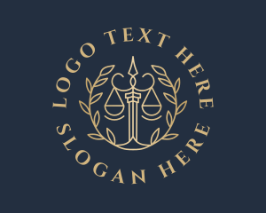 Legal Scale Wreath logo
