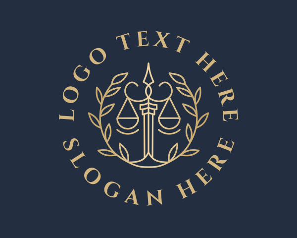 Legal Scale Wreath logo