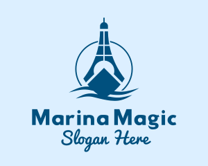 Sea Lighthouse Ship logo design