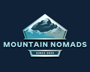 Mountain Glacier Alpine logo design