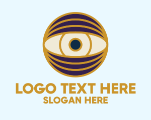 Creative Eye Globe Logo
